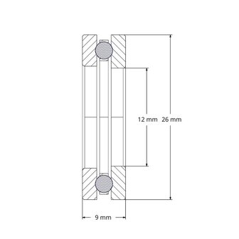 51101 - IBB kogeltaatslager (12x26x9)