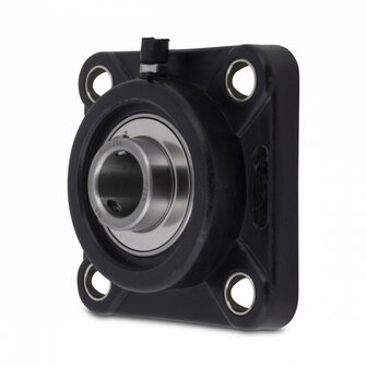 SS UCFPL 202 - IBB rvs zwart kunststof lagerblok 15 mm
