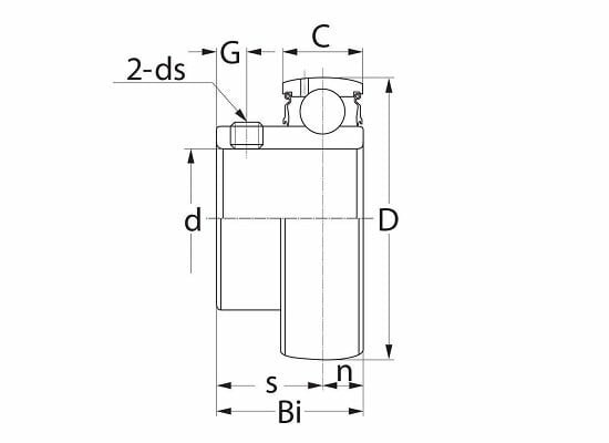 SB206 - FK spanlager (30x62x30)