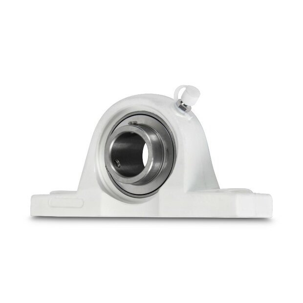 SS UCPPL 204 - IBB rvs wit kunststof lagerblok 20 mm