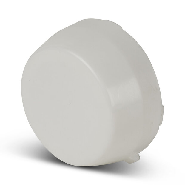 TCPE 205 - Dichte eindkap wit kunststof