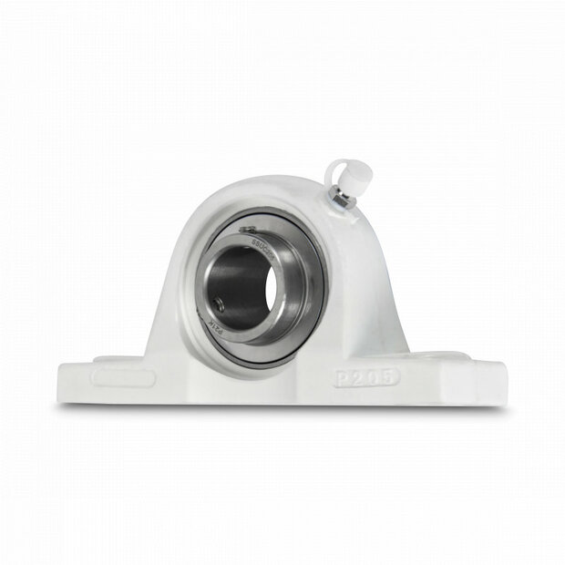 SS UCPPL 201 - IBB rvs wit kunststof lagerblok 12 mm