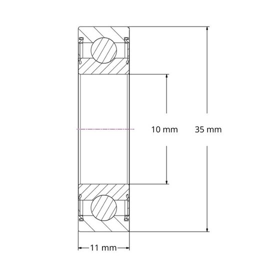 6300 2RSH - SKF kogellager 10x35x11