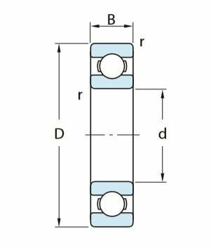 6901 ZZ - IBB kogellager (12x24x6)