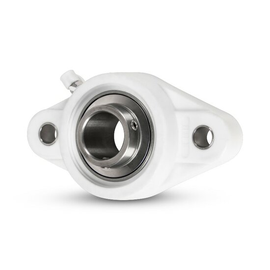 SS UCFLPL 205 - IBB rvs wit kunststof lagerblok 25 mm