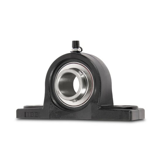 SS UCPPL 205 - IBB rvs zwart kunststof lagerblok 25 mm