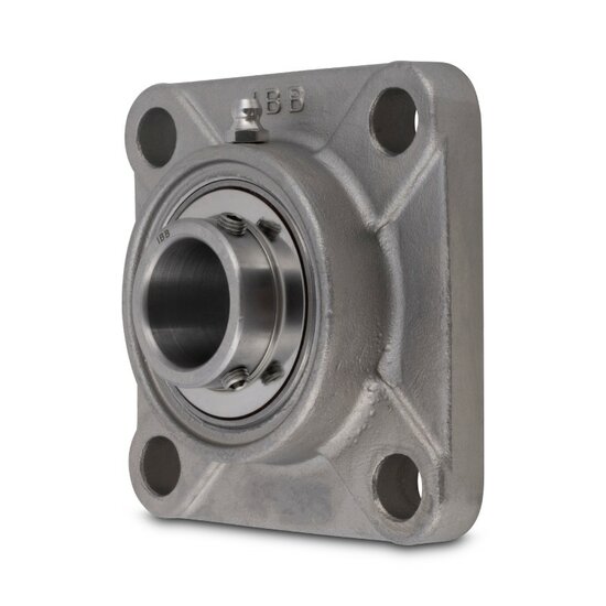 SS UCF 216 - IBB rvs vierkant lagerblok as 80 mm