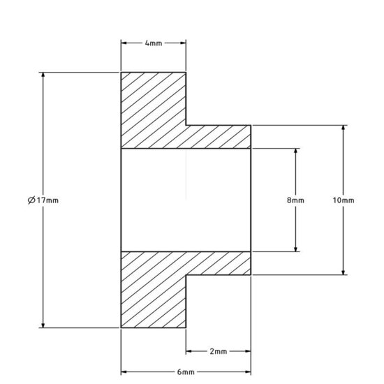 Kraagbus (T) 10x8-6