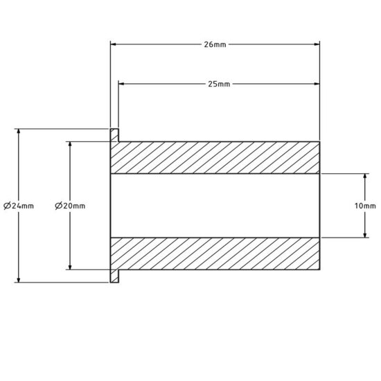 Kraagbus (T) 20x10-26