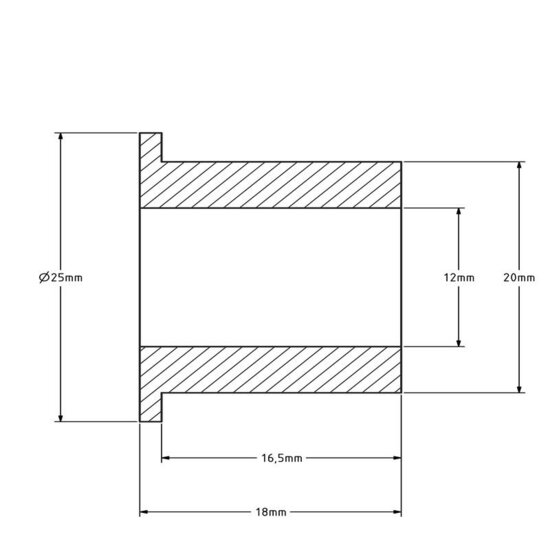 Asbus (T) 20x12-18 - Dubbel kogellager