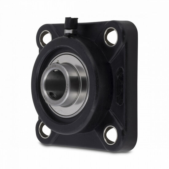 SS UCFPL 201 - IBB rvs zwart kunststof lagerblok 12 mm