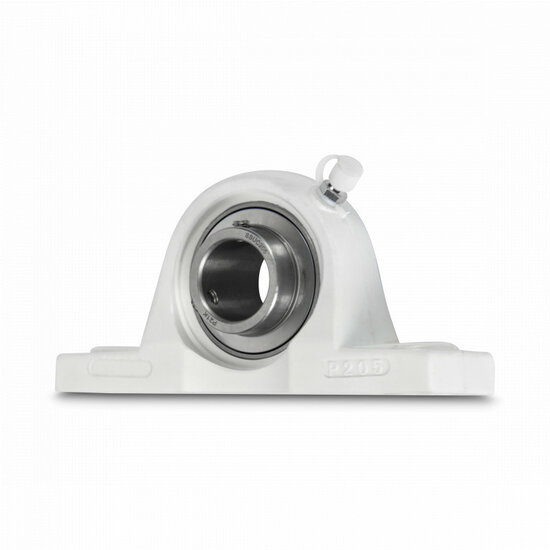 SS UCPPL 202 - IBB rvs wit kunststof lagerblok 15 mm