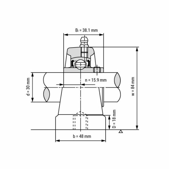 UCPA 206 - IBB staand lagerblok 30 mm