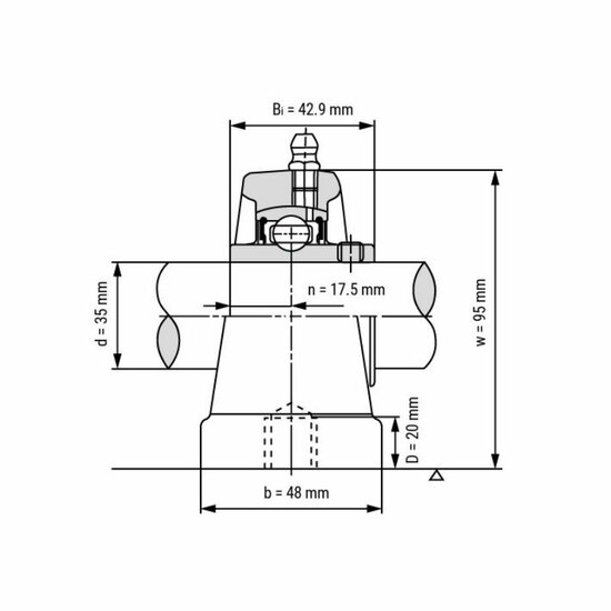 UCPA 207 - IBB staand lagerblok 35 mm