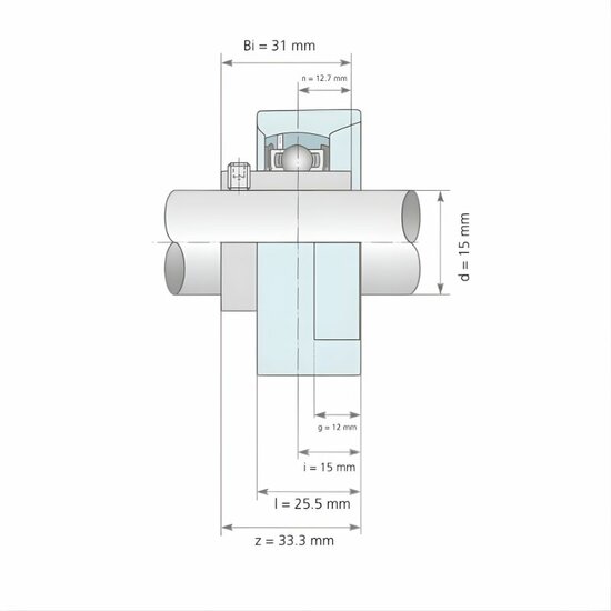 UCFA 202 - IBB flenslagerblok 15 mm