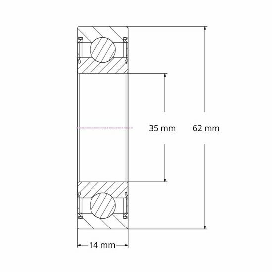 6007 2RS1 - SKF kogellager (35x62x14)