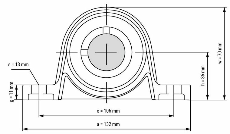 KP006 afmetingen tekening vooraanzicht