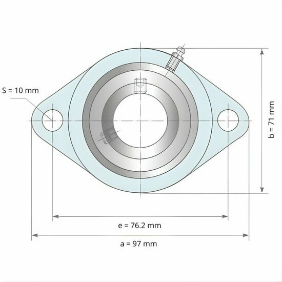 SBFW 205 afmetingen tekening vooraanzicht