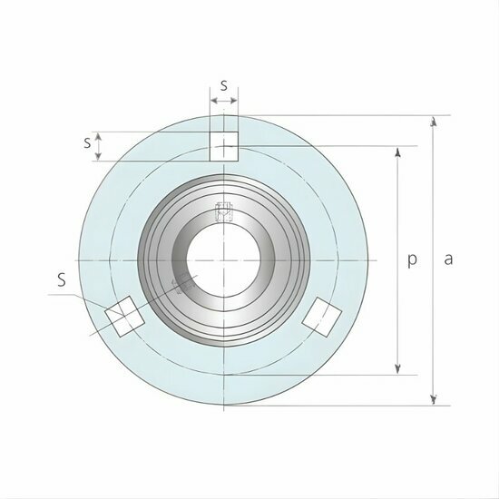 SBPF 203 afmetingen tekening vooraanzicht