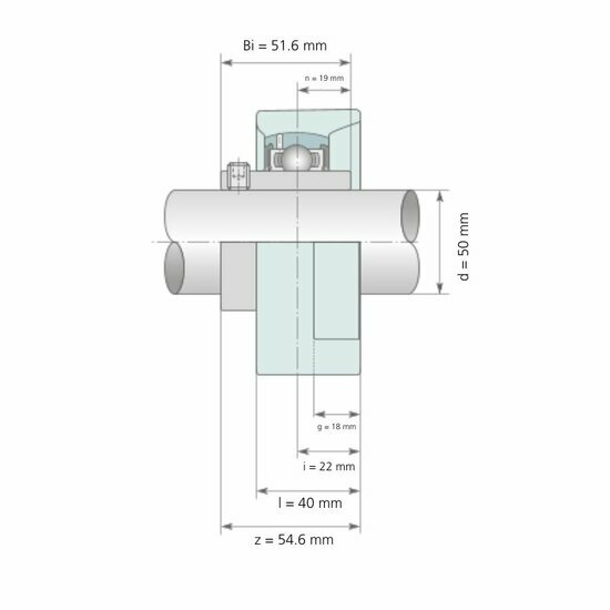 UCFA 210 afmetingen tekening doorsnede