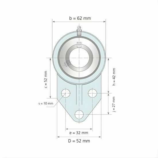 UCFB 201 - IBB flenslagerblok 12 mm