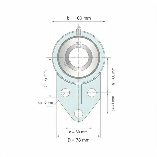 UCFB 208 - IBB flenslagerblok 40 mm