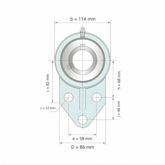 UCFB 210 - IBB flenslagerblok 50 mm