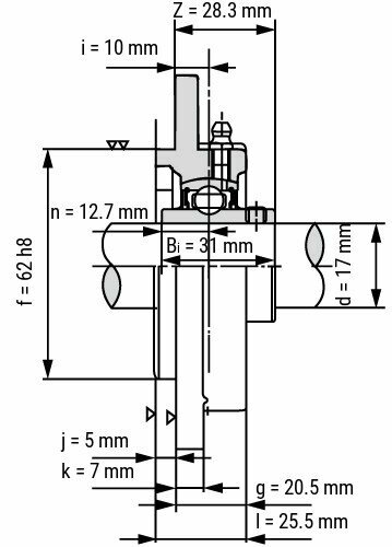 UCFC 203 afmetingen tekening doorsnede