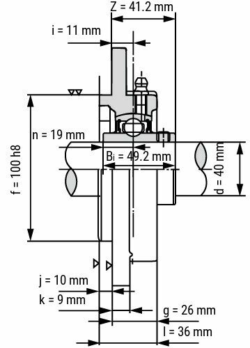 UCFC 208 afmetingen tekening doorsnede