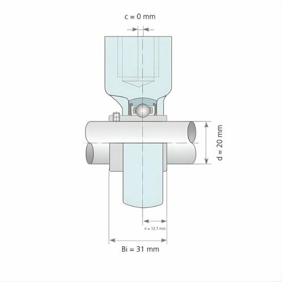 UCHE 204 afmetingen tekening doorsnede
