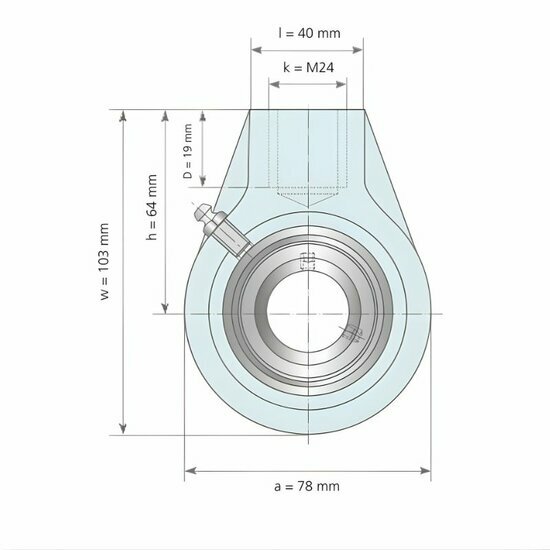 UCHE 206 afmetingen tekening vooraanzicht