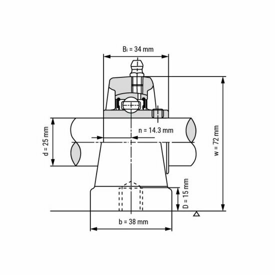 UCPA 205 afmetingen tekening vooraanzicht