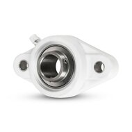 SS UCFLPL 204 - IBB rvs wit kunststof lagerblok 20 mm