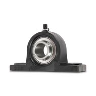 SS UCPPL 207 - IBB rvs zwart kunststof lagerblok 35 mm