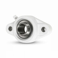 SS UCFLPL 201 - IBB rvs wit kunststof flenslagerblok 12 mm