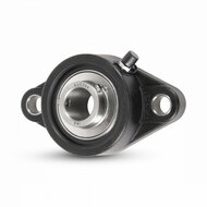 SS UCFLPL 201 - IBB rvs zwart kunststof flenslagerblok 12 mm