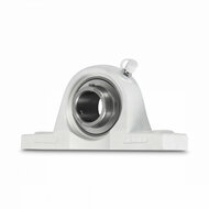 SS UCPPL 203 - IBB rvs wit kunststof lagerblok 17 mm