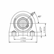 UCPA 204 - IBB staand lagerblok 20 mm