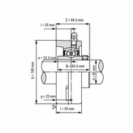 UCFL 216 - IBB flenslagerblok 80 mm
