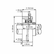 UCFL 218 - IBB flenslagerblok 90 mm