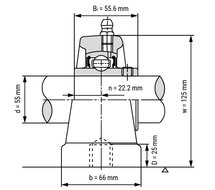 UCPA 211 - IBB staand lagerblok 55 mm