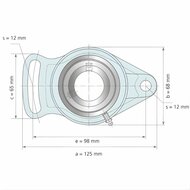 UCFA 205 - IBB flenslagerblok 25 mm