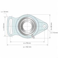 UCFA 204 - IBB flenslagerblok 20 mm
