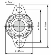 SS KFL 003 afmetingen tekening vooraanzicht