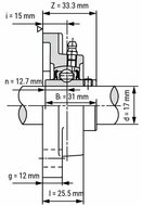 SS UCF 203 afmetingen tekening doorsnede