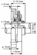 UCF 208 afmetingen tekening vooraanzicht