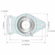 UCFA 204 afmetingen tekening vooraanzicht