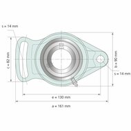 UCFA 207 afmetingen tekening vooraanzicht