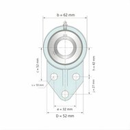 UCFB 202 - IBB flenslagerblok 15 mm