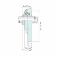 UCFB 203 afmetingen tekening vooraanzicht